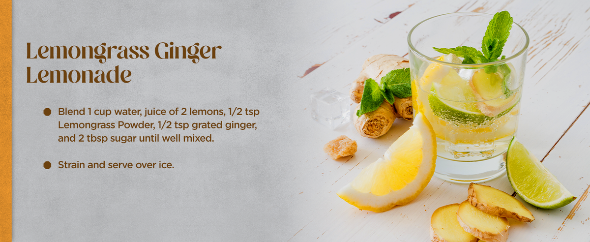 Revitalize with Lemongrass Ginger Lemonade: Refreshing Zest in Every Sip