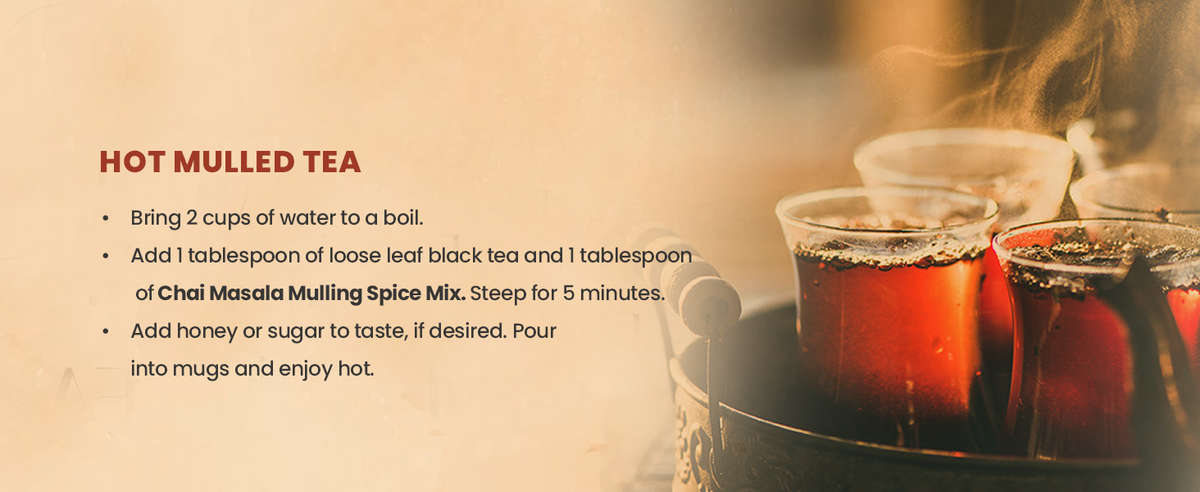 Chai Masala Mulling Spice Tea Blend, Aromatic Hot Beverage, Traditional Spiced Herbal Drink Mix