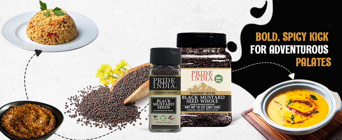 Black mustard seeds culinary uses seasoning benefits flavor profile spice origin cooking application