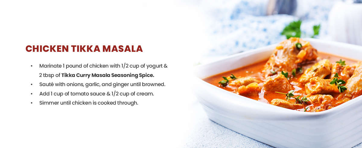 Flavorful Tikka Curry Masala Enhancing Chicken Tikka Masala with Deep, Rich Taste