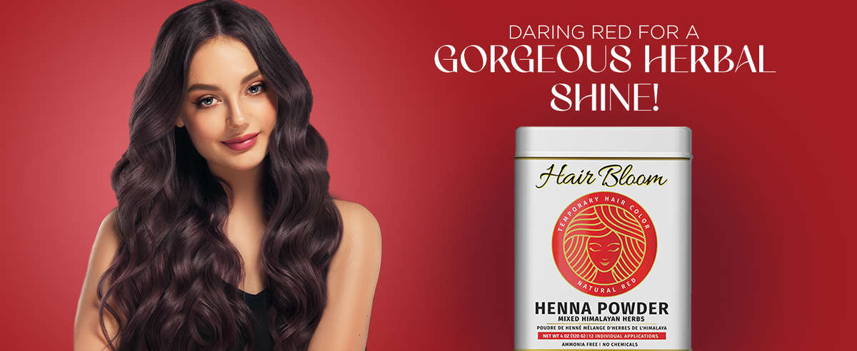 Experience Natural Beauty: Herbal Red Henna Color for Vibrant, Chemical-Free Hair