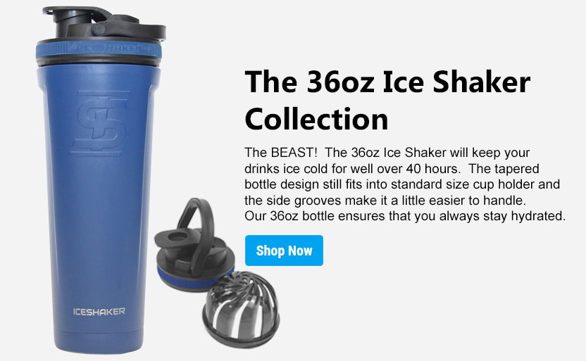 Ice Shaker™ Insulated Bottle DoubleWalled Protein Shaker Ice Shaker