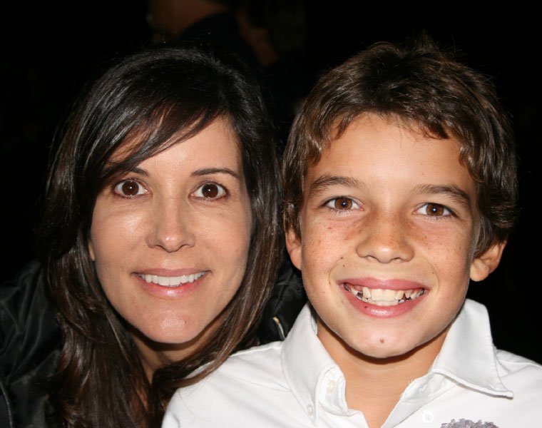 Sharon and her son Blake smiling