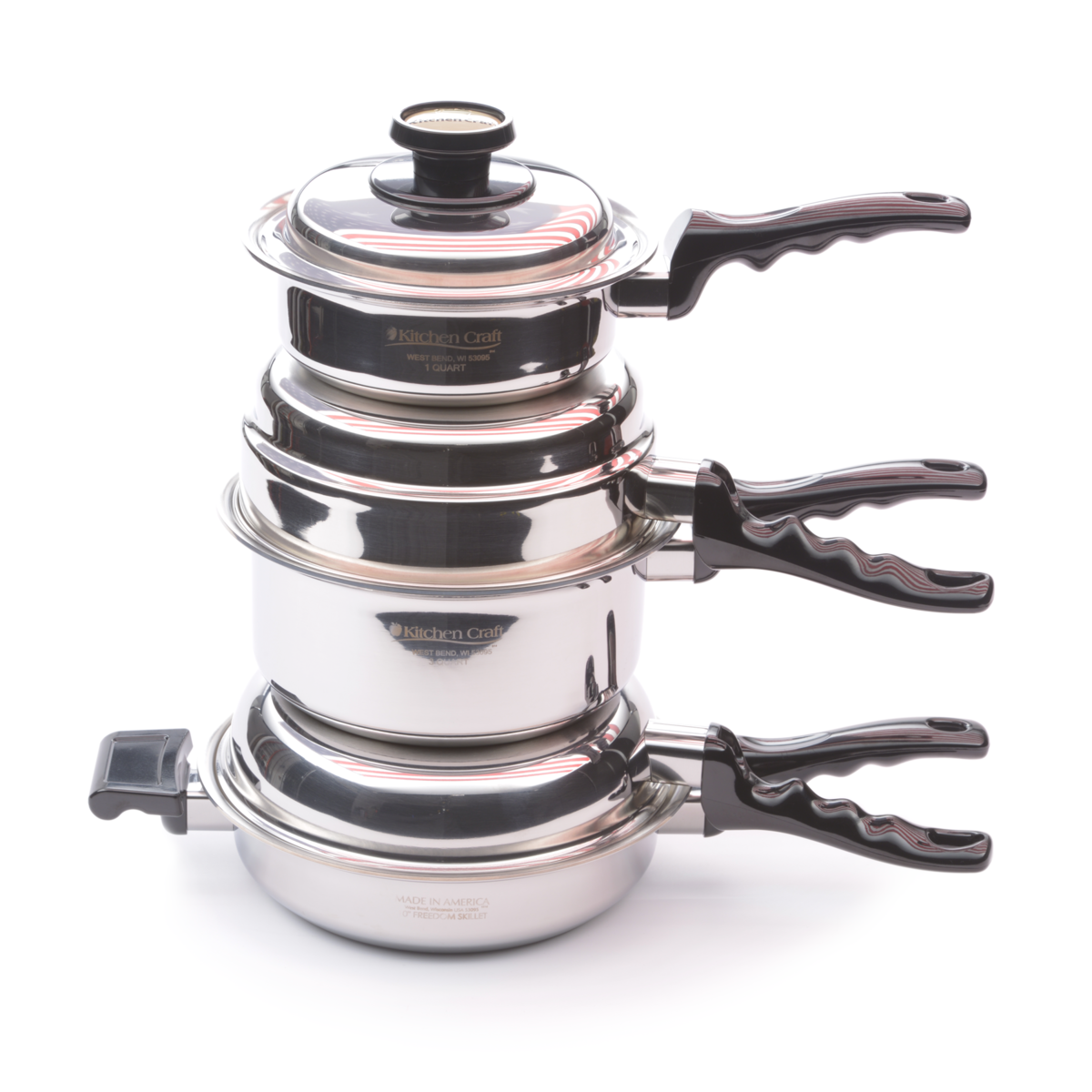 Americraft The All American Set - 6 Piece Waterless Cookware Set (Made In  America Store EXCLUSIVE)