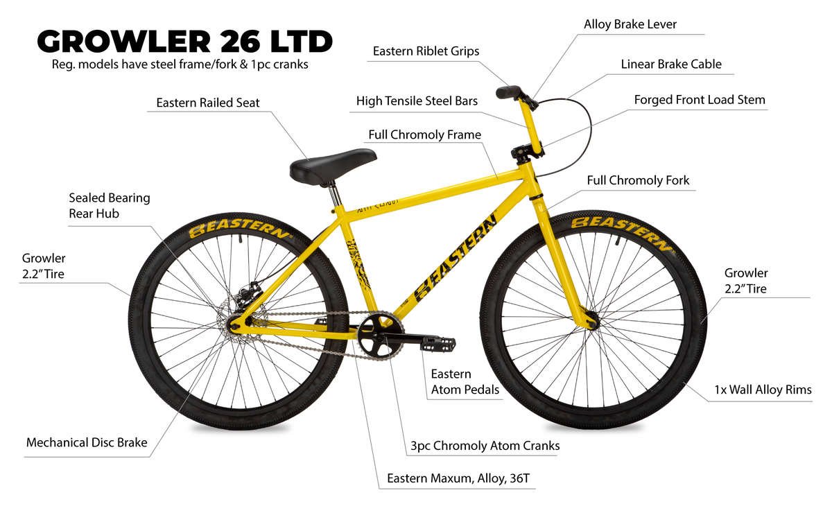 Growler - Big BMX Cruiser Bike 26
