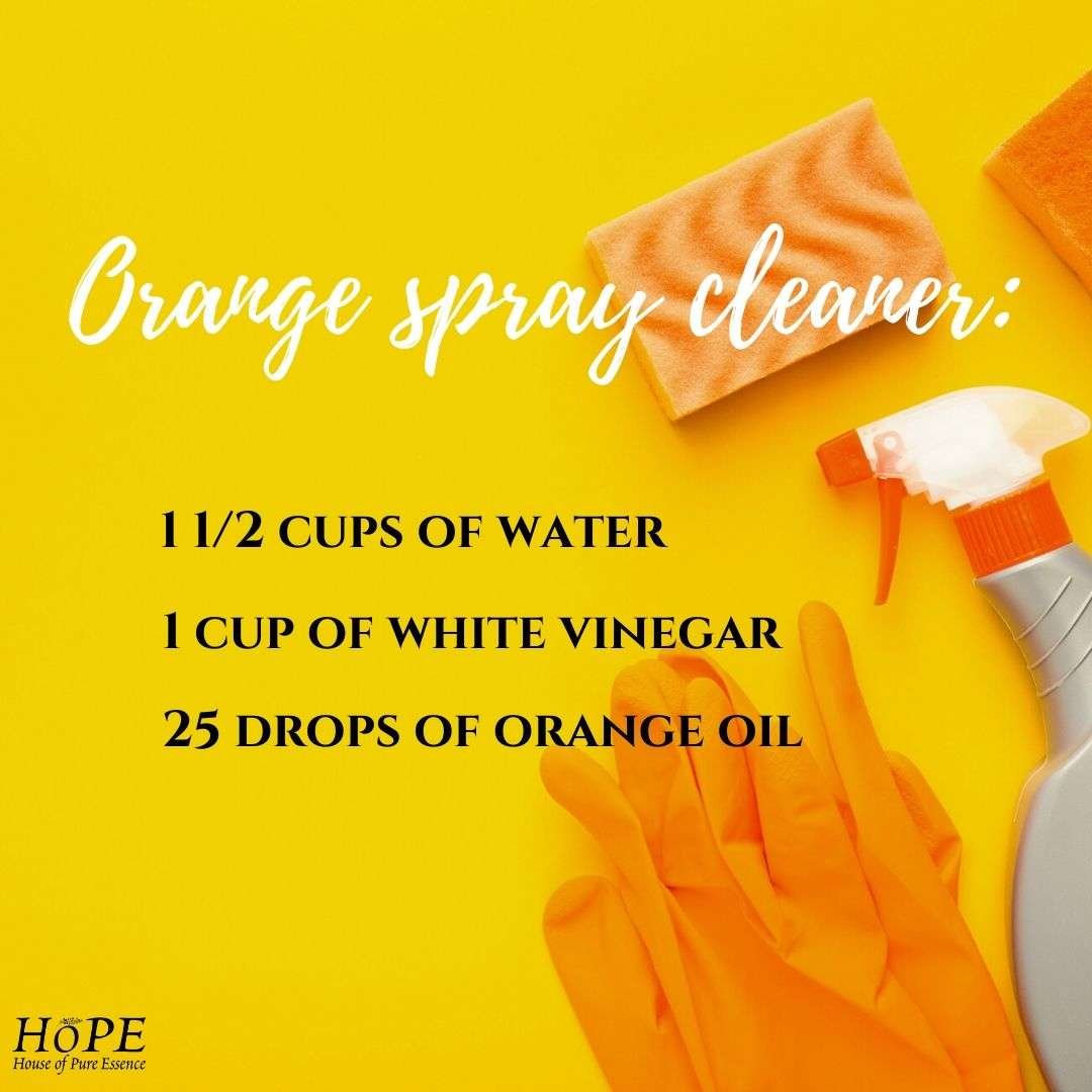 Orange spray cleaner