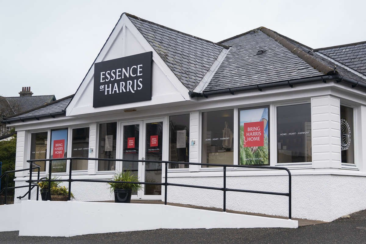 Front of the Essence of Harris Tarbert store