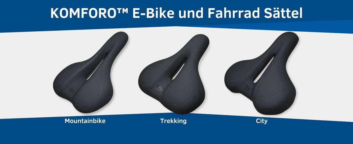 Fahrradsattel 3 Modelle