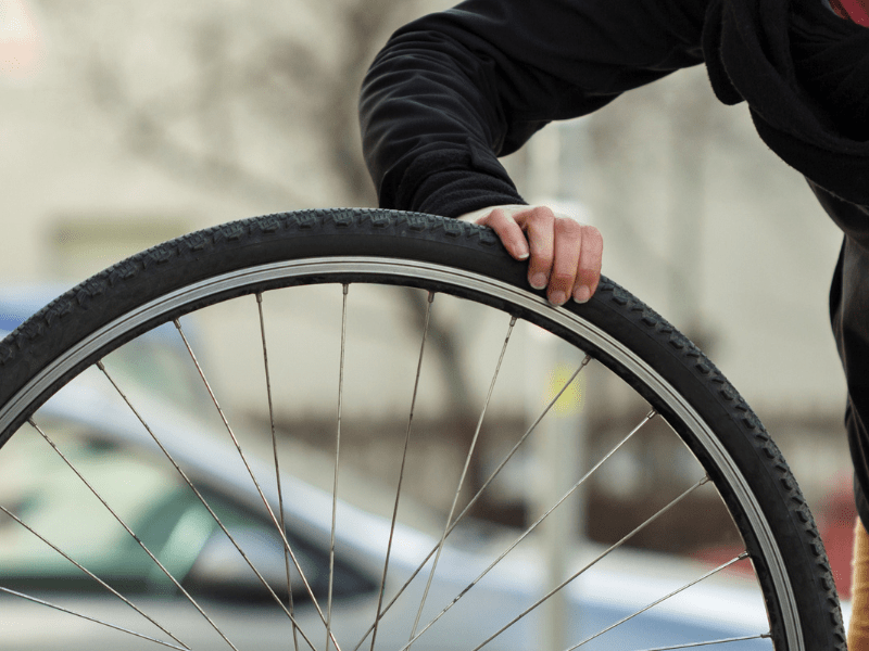 Fahrrad Reifendruck prüfen