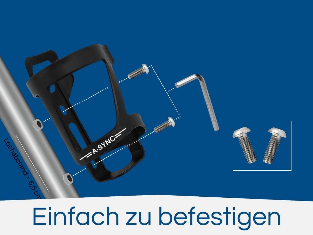 Fahrrad Wasserflaschenhalter zur seitlichen Entnahme