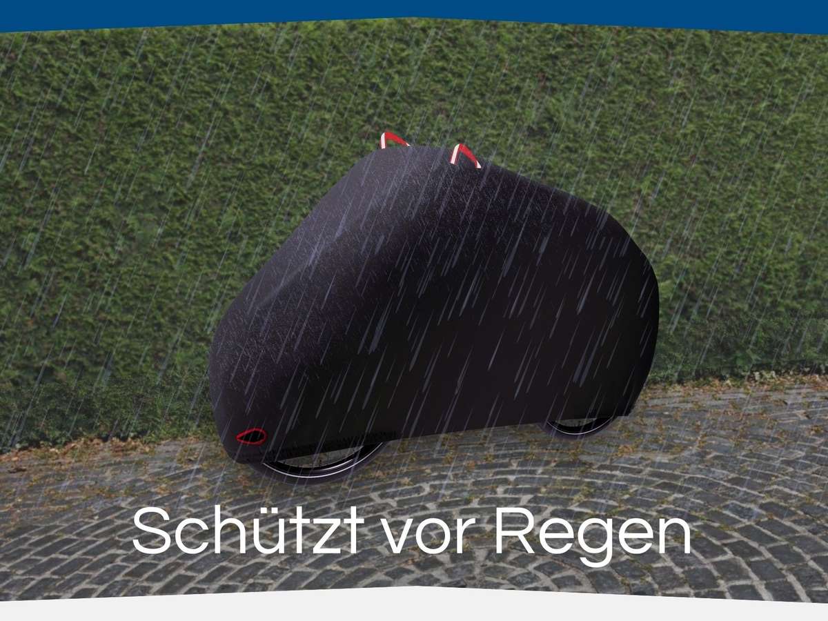 Der Fahrrad Regenschutz schützt bei jedem Wetter