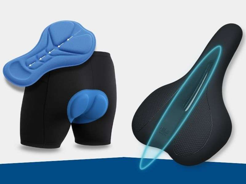 Radler Unterhose und Sattel