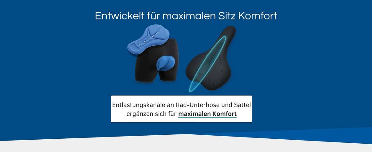 Fahrrad Unterhosen Herren mit Fahrrad Sätteln