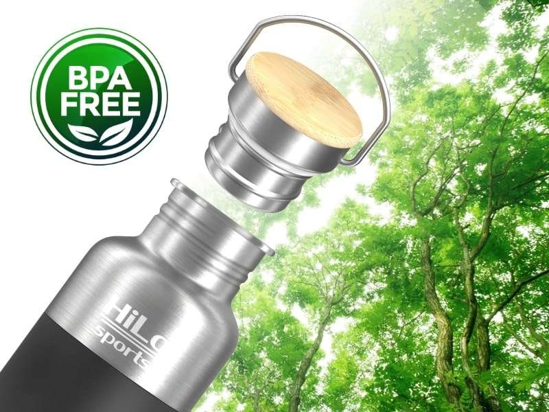 Die Edelstahl Fahrrad Trinkflasche ist BPA frei.