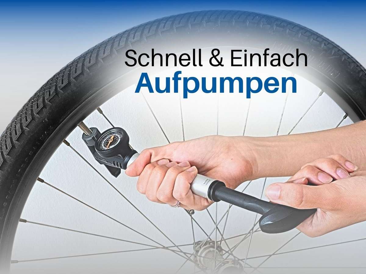 Mini fahrradpumpe für alle Fahrrad Ventilarten