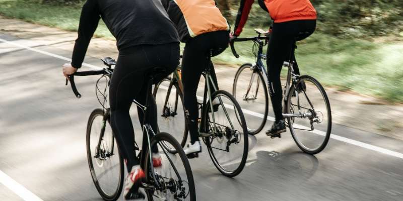 ergonomische Fahrradhaltung