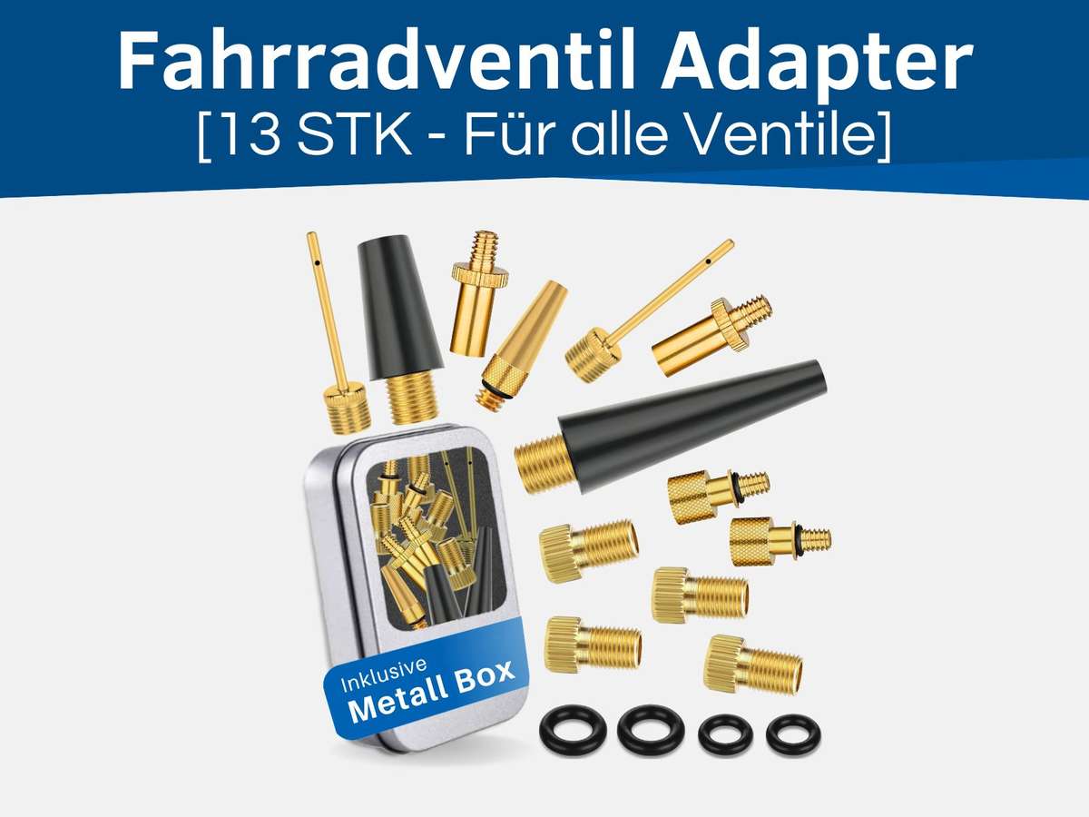 Fahrrad Luftpumpen Adapter für alle Fahrradventile