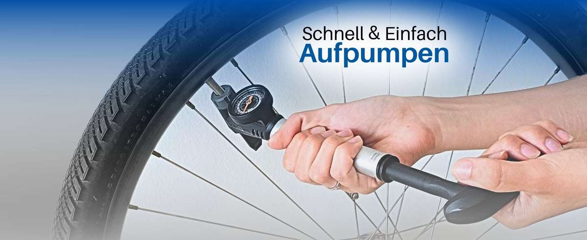 Mini Fahrradpumpe für alle Fahrrad Ventile