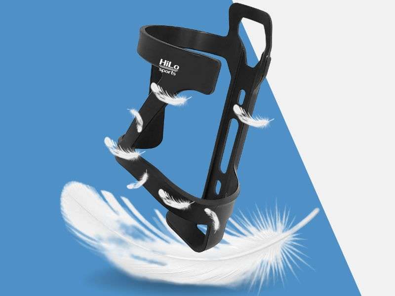 Federleichte Flaschenhalter fürs Fahrrad: Sie wiegen nur 33 Gramm.