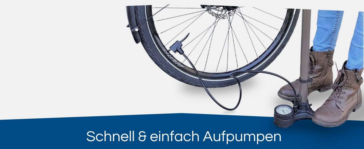 Standluftpumpe für pralle Reifen in Windeseile