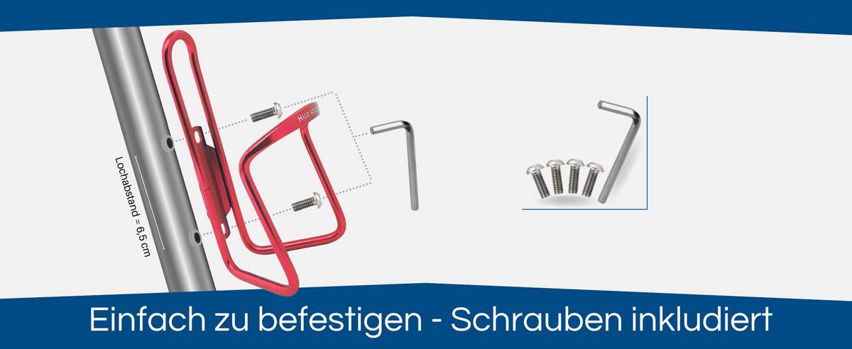 Fahrrad Getränkehalter zur einfachen Monatage