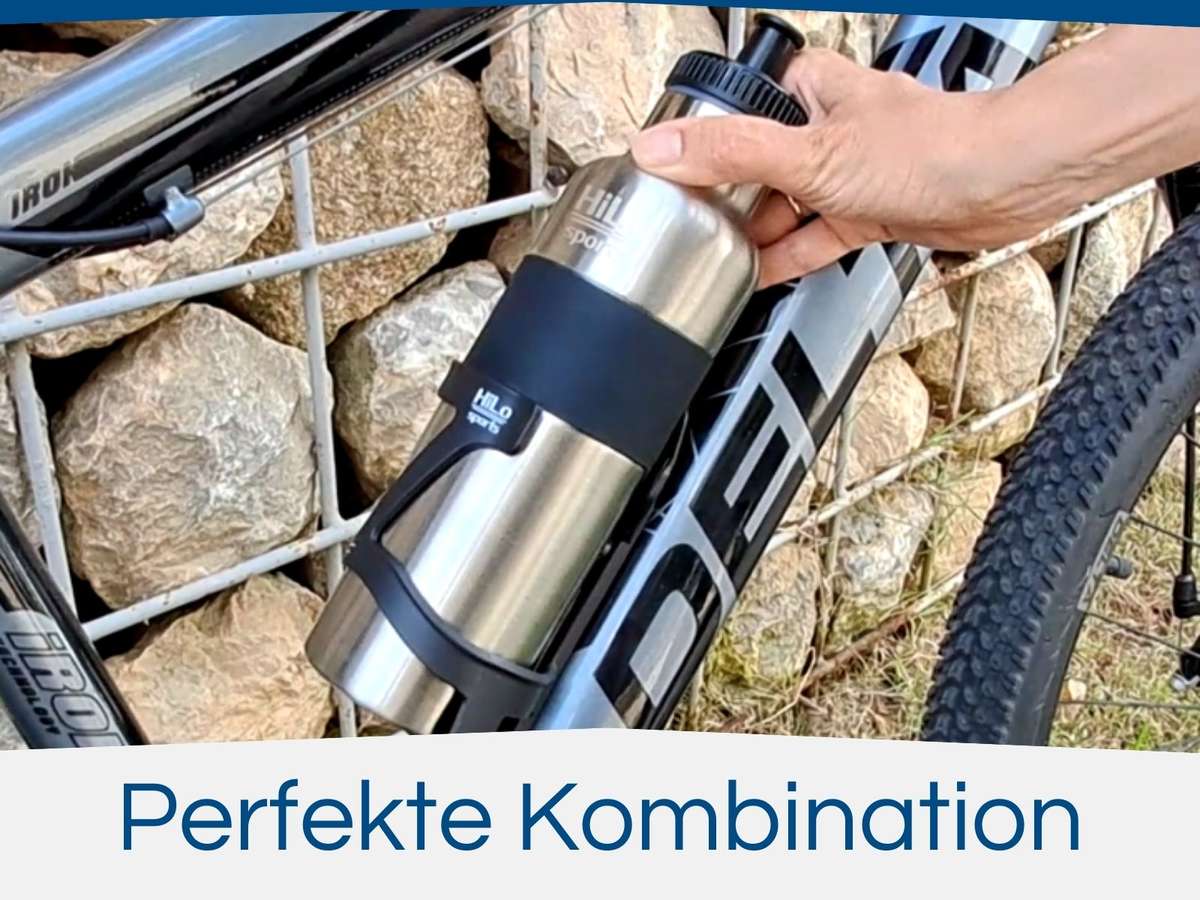 Fahrrad Flasche mit Halter