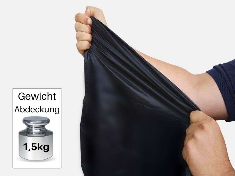 Die Fahrrad Abdeckplane für 2 Fahrräder ist reißfest.