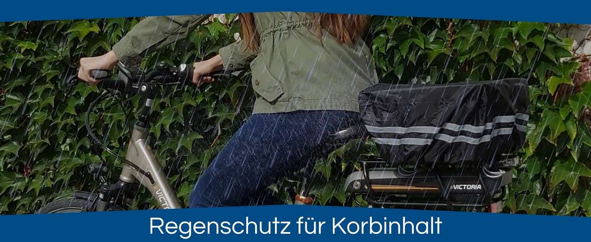Wasserdichte Abdeckung für den Fahrradkorb