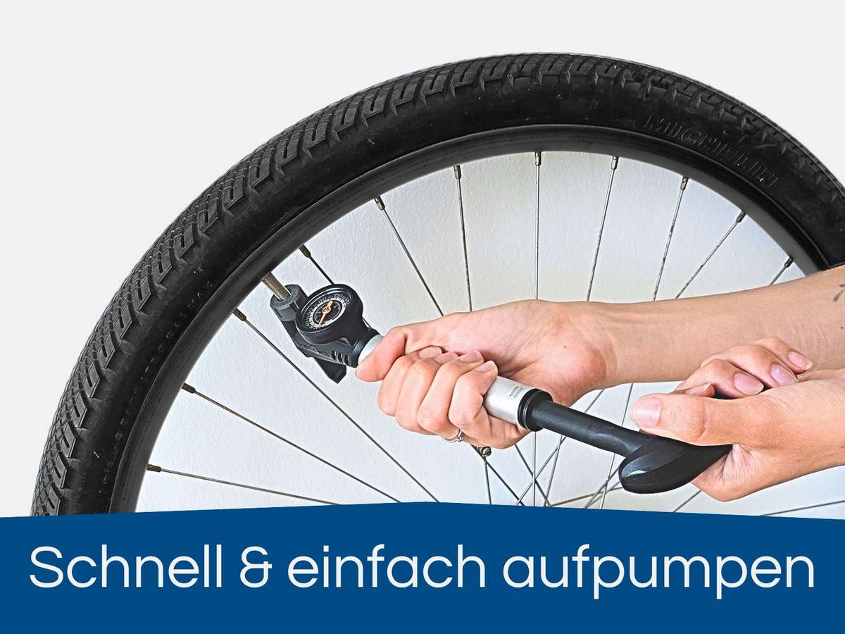 Mini fahrradpumpe für alle Fahrrad Ventilarten