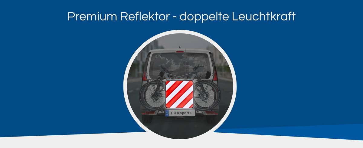 Rot weiße Warntafel für Heckträger Rot weiße Warntafel für Heckträger
