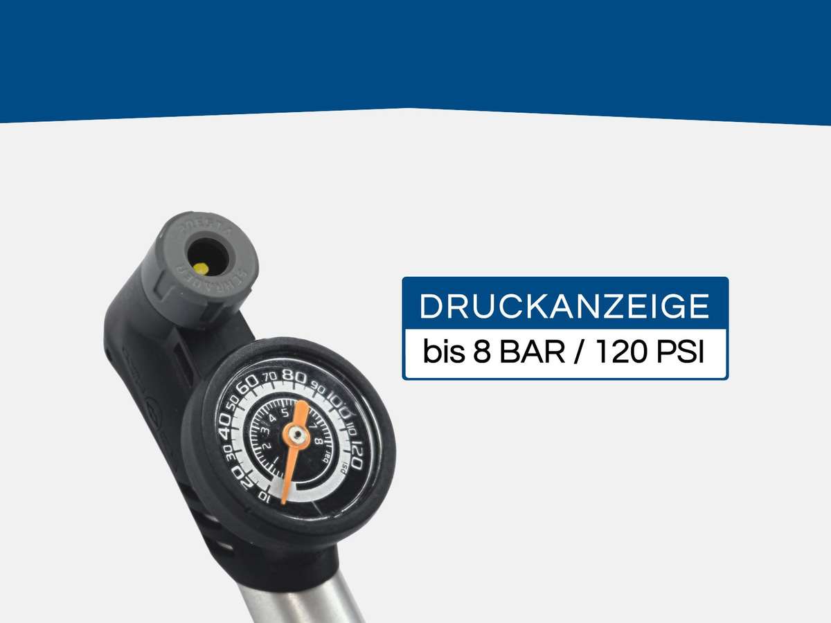 Fahrrad Minipumpe schwarz