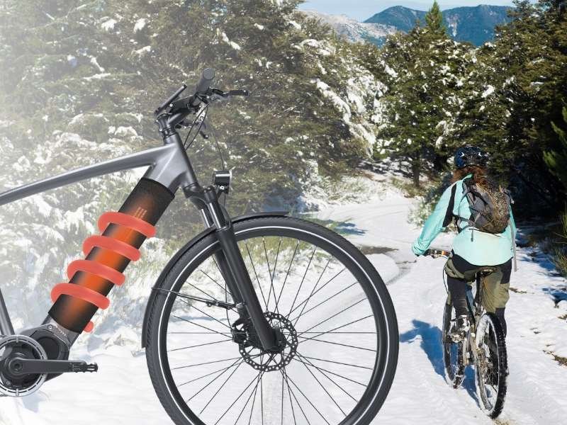 Fahrrad Akku Schutz für Kälte.