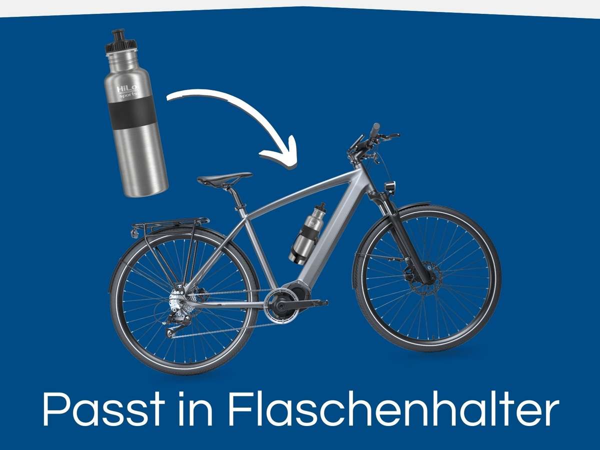 Fahrrad Flasche aus Edelstahl für alle Flaschenhalter