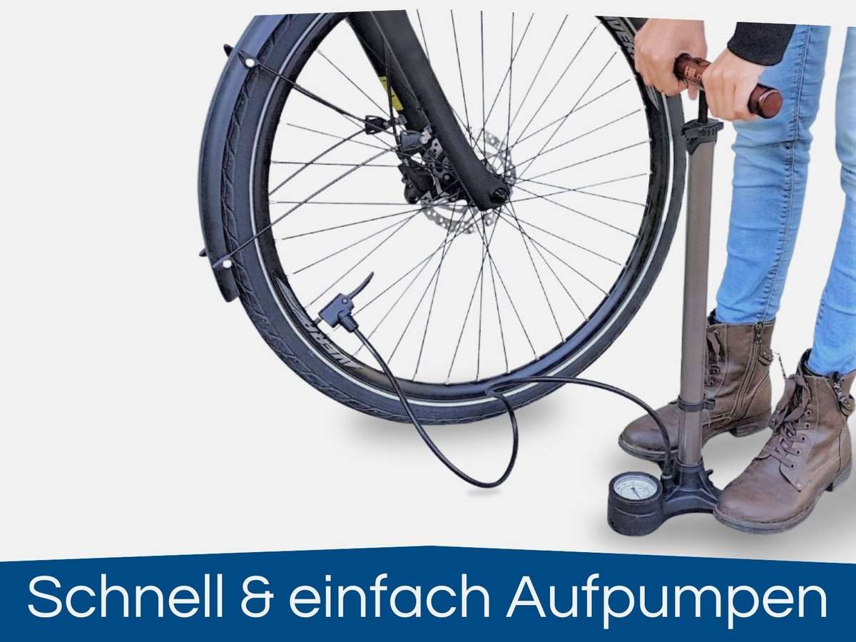 Fahrrad Luftpumpe mit Manometer