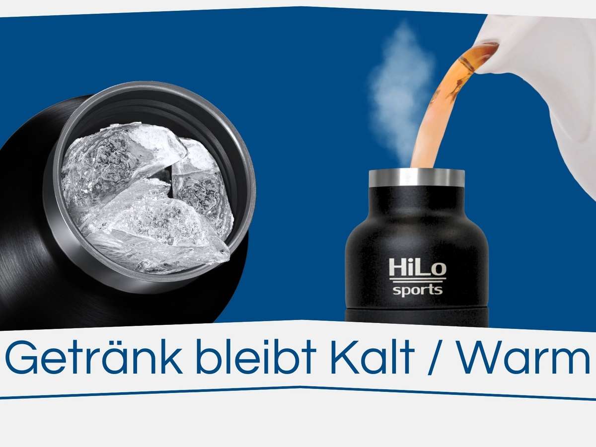 Edelstahl Fahrradflasche mit Isolier-Funktion