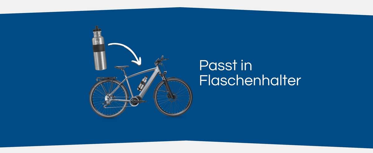 Edelstahl Fahrradflasche 750ml Volumen