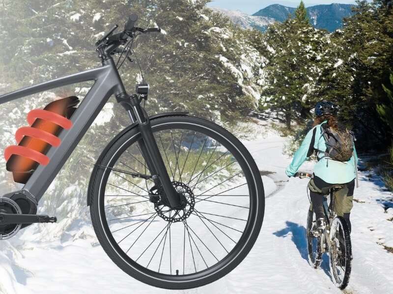 Fahrrad Akku Schutz Bosch für Kälte.
