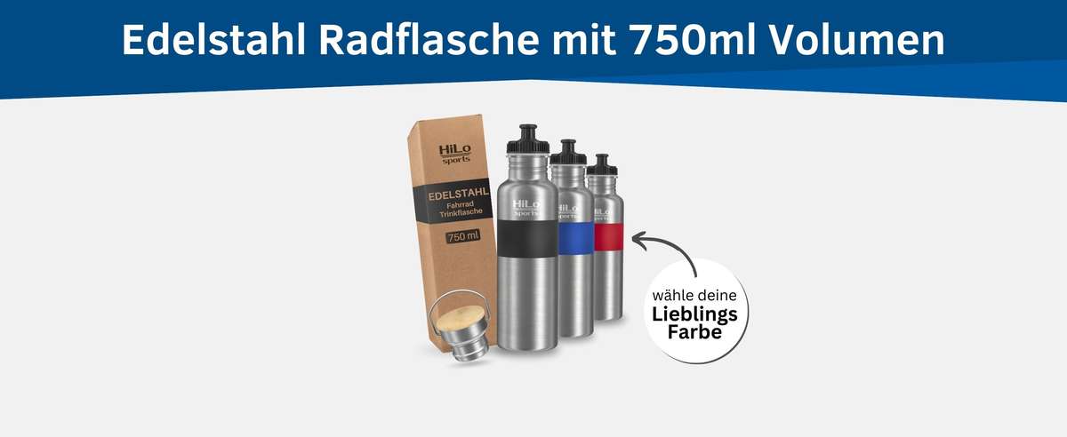 Fahrrad Trinkflasche aus Edelstahl