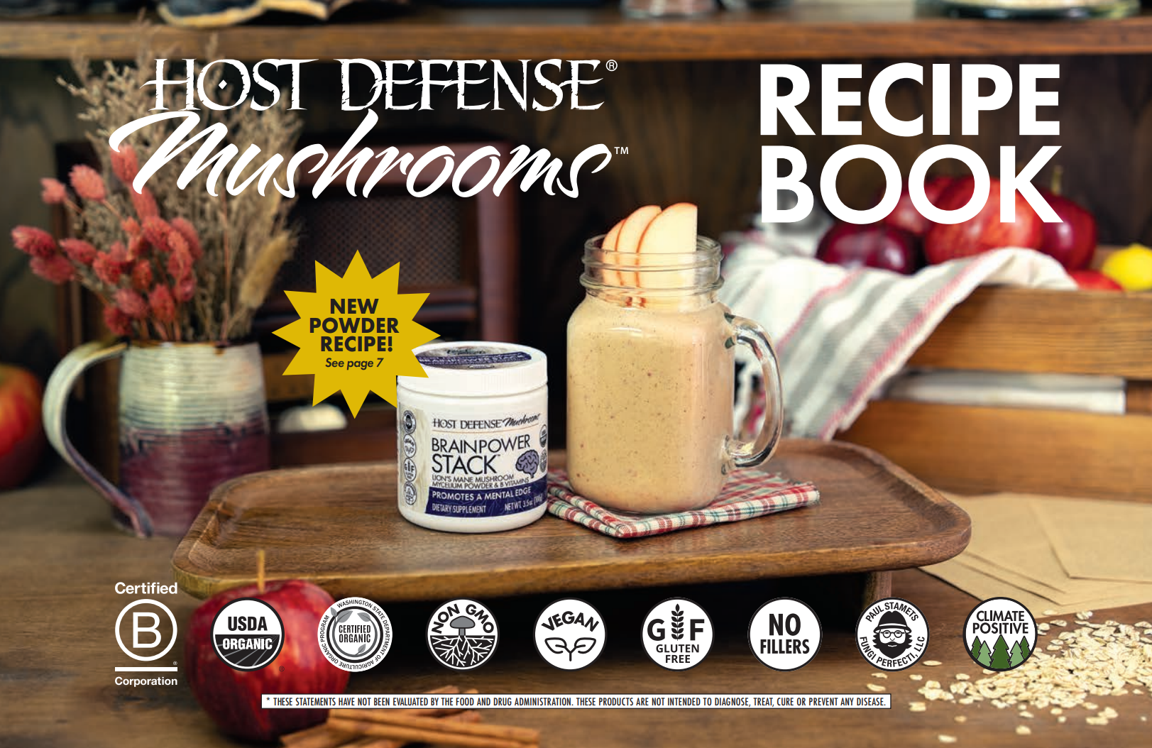 Host Defense Recipe Book - Powered by Mushroom Mycelium