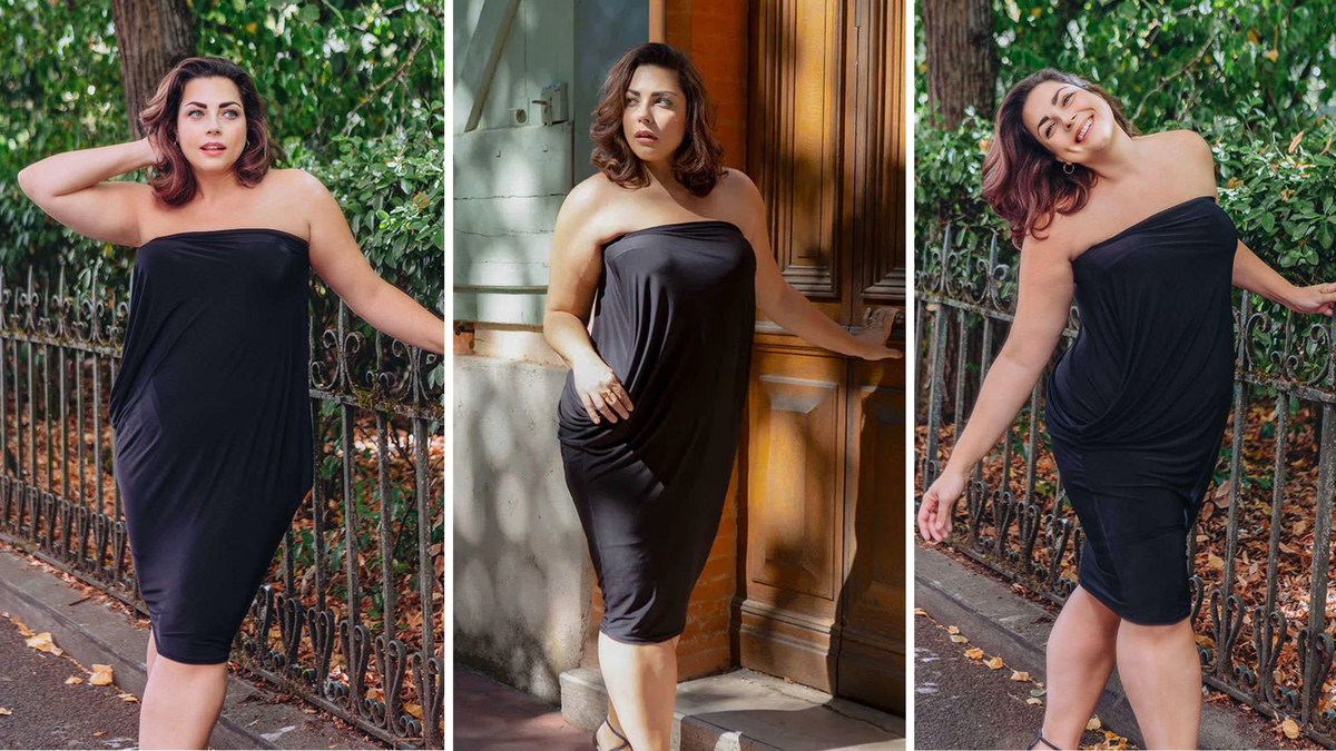 egan styling the Diane Kroe Origami Dress