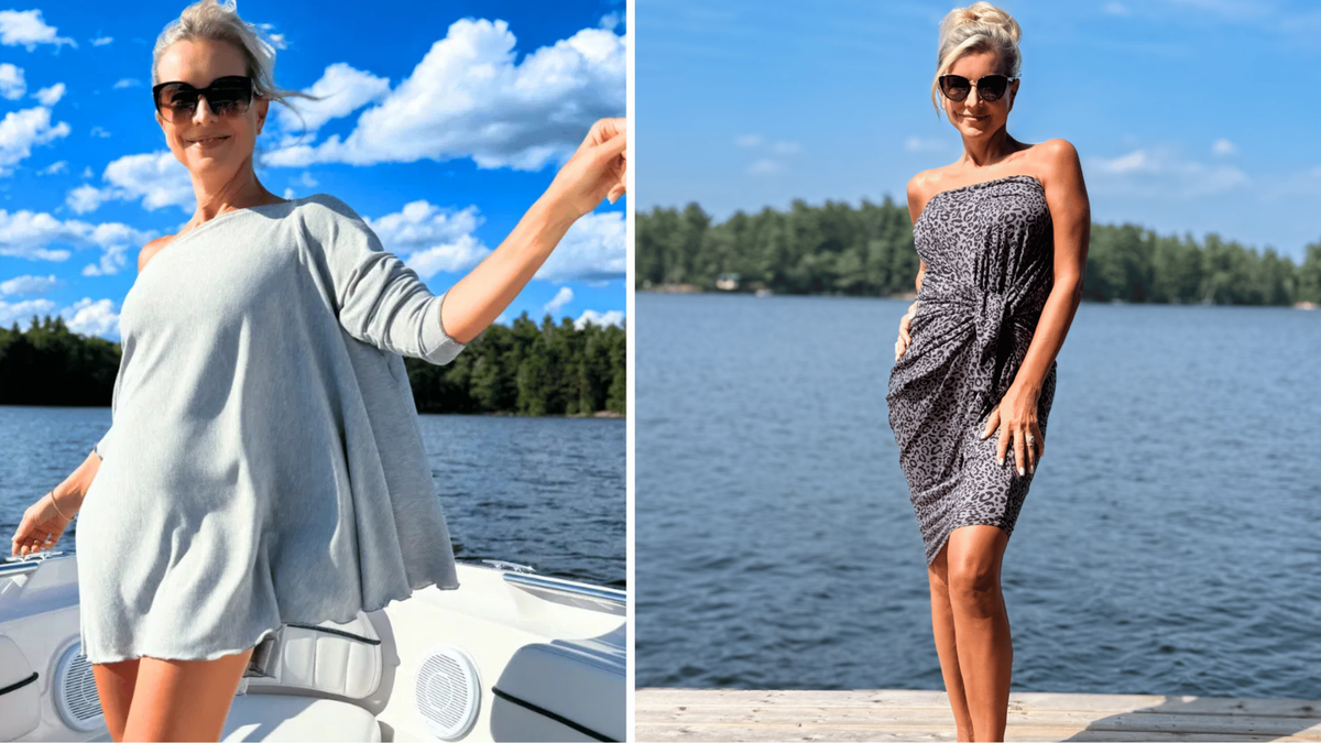 Multi-way Travel Infinity Flow Cardigan and Convertible Origami Dress from Diane Kroe