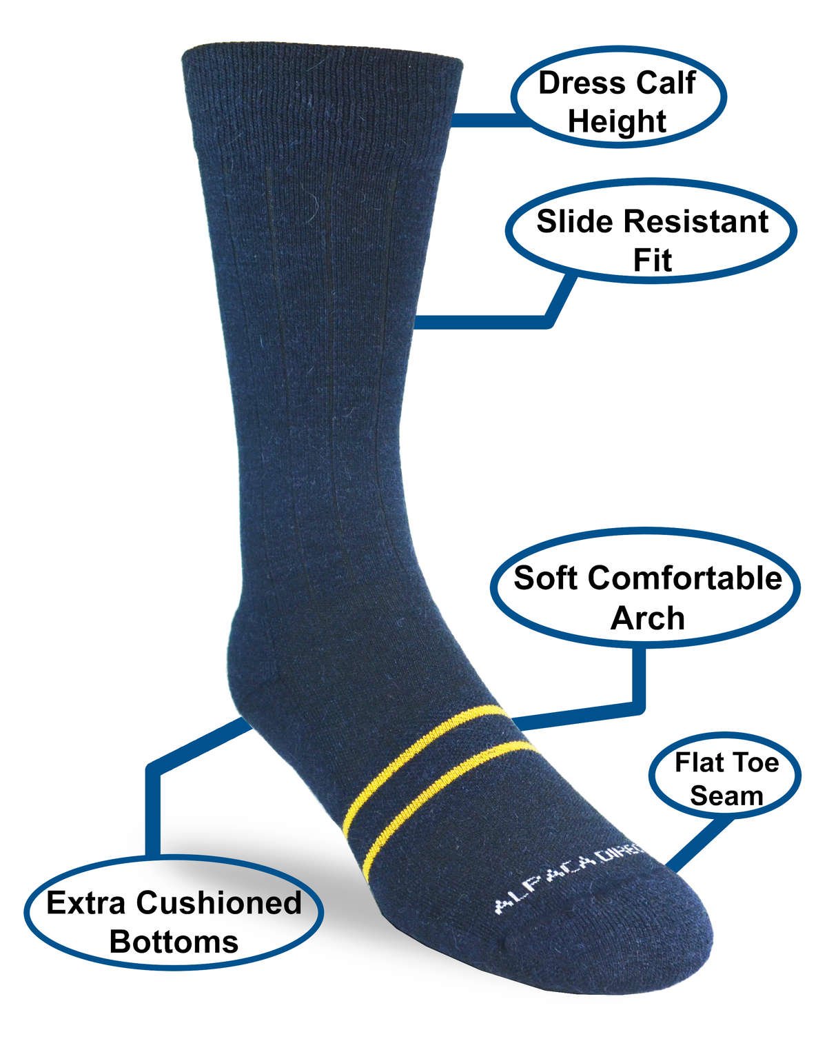 Alpaca sock features