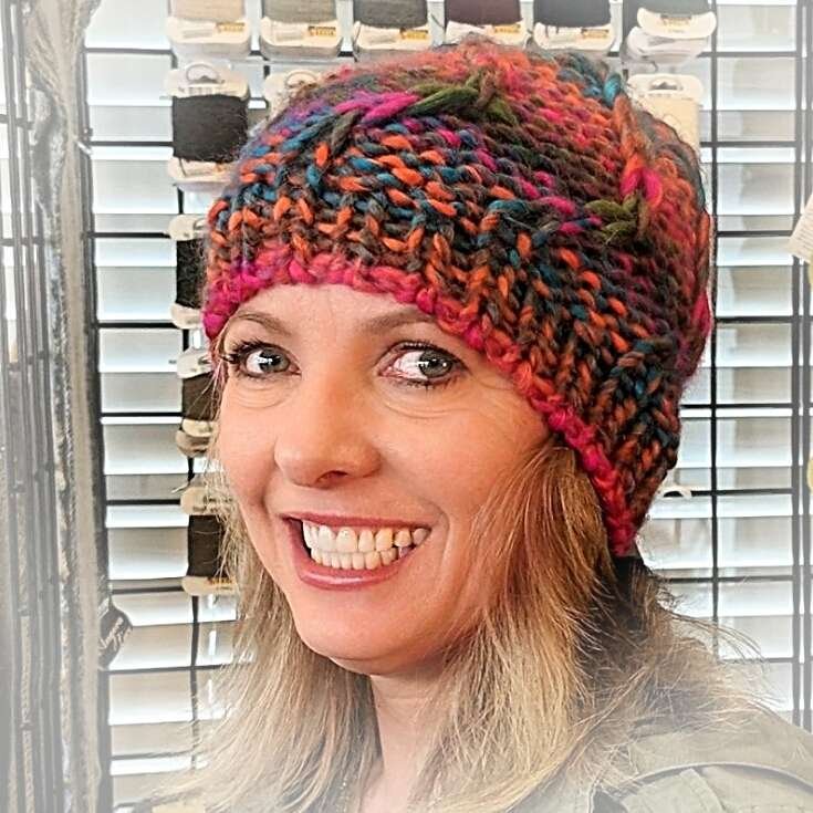 top down knitted hat