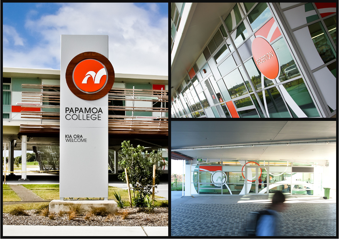 Papamoa main entrance signage