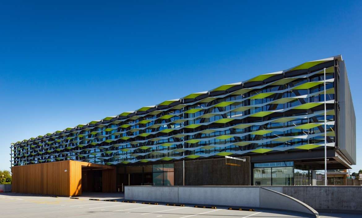 Context photo of Zespri building as viewed from the main carpark