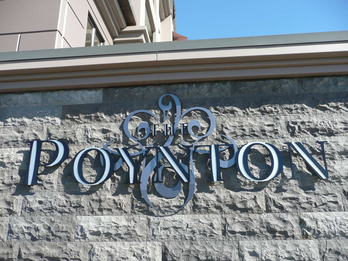 The poynton retirement village main entry sign