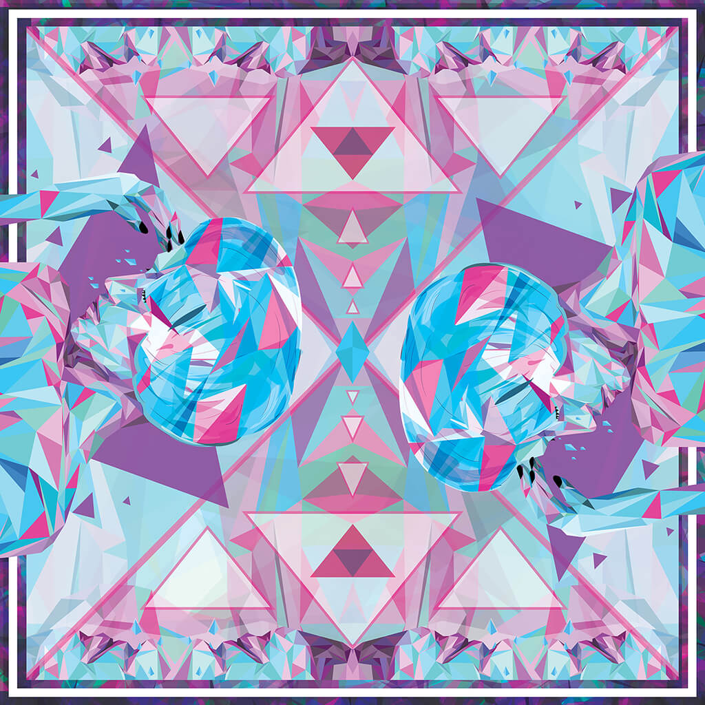R Culturi Reflections Scarf Original Artwork R Culturi Reflections Scarf Original Artwork