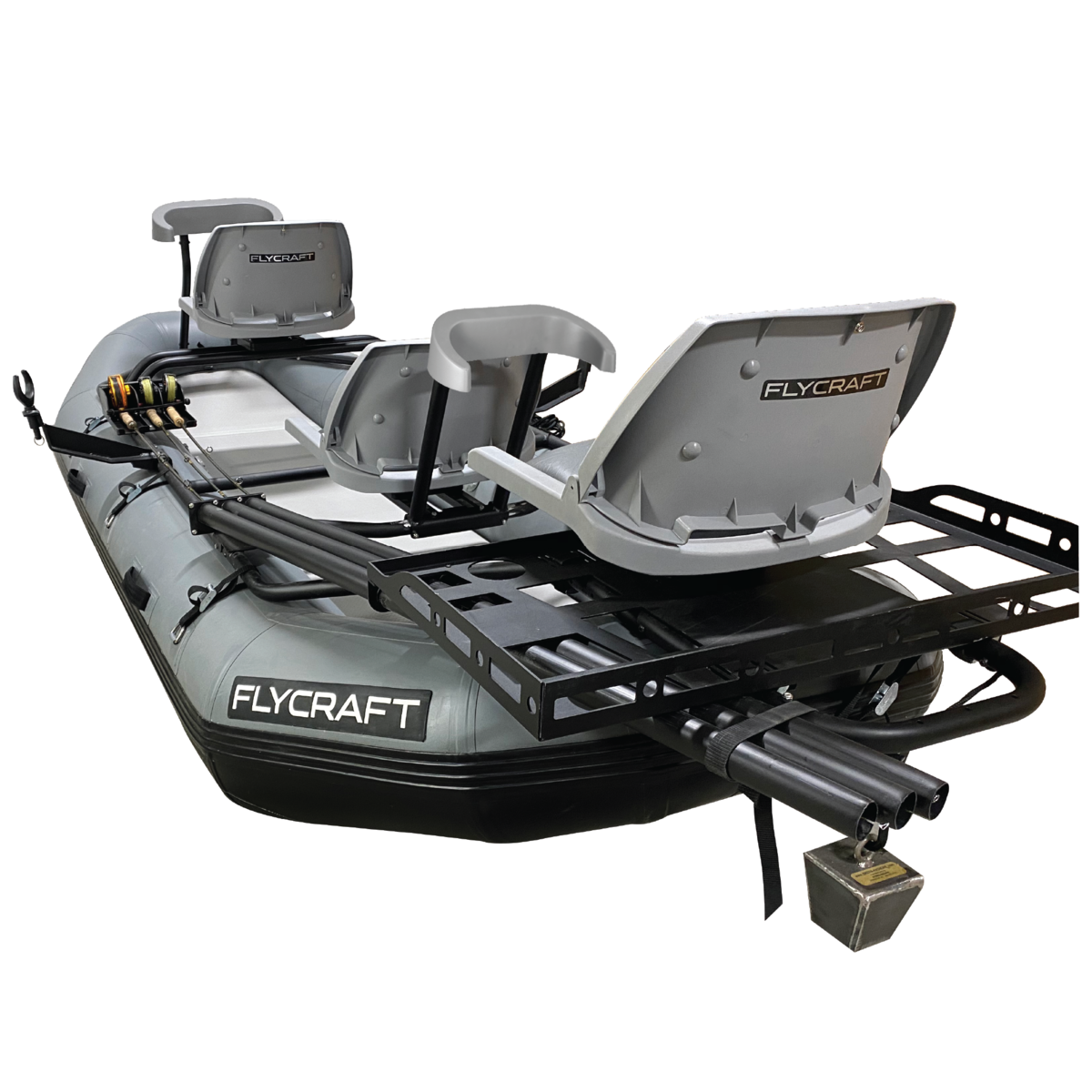 Flycraft’s Inflatable Fishing Boat: Stealth 2.0 Base Package (2-Man)