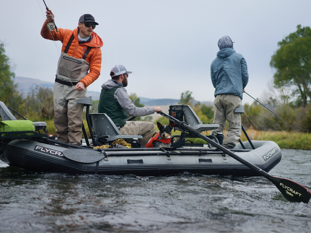 Flycraft - Our Stealth X model is perfect for 2 or 3 anglers. Same length  as our classic 2 man, but with the width and stability of our 3 man. It's  the