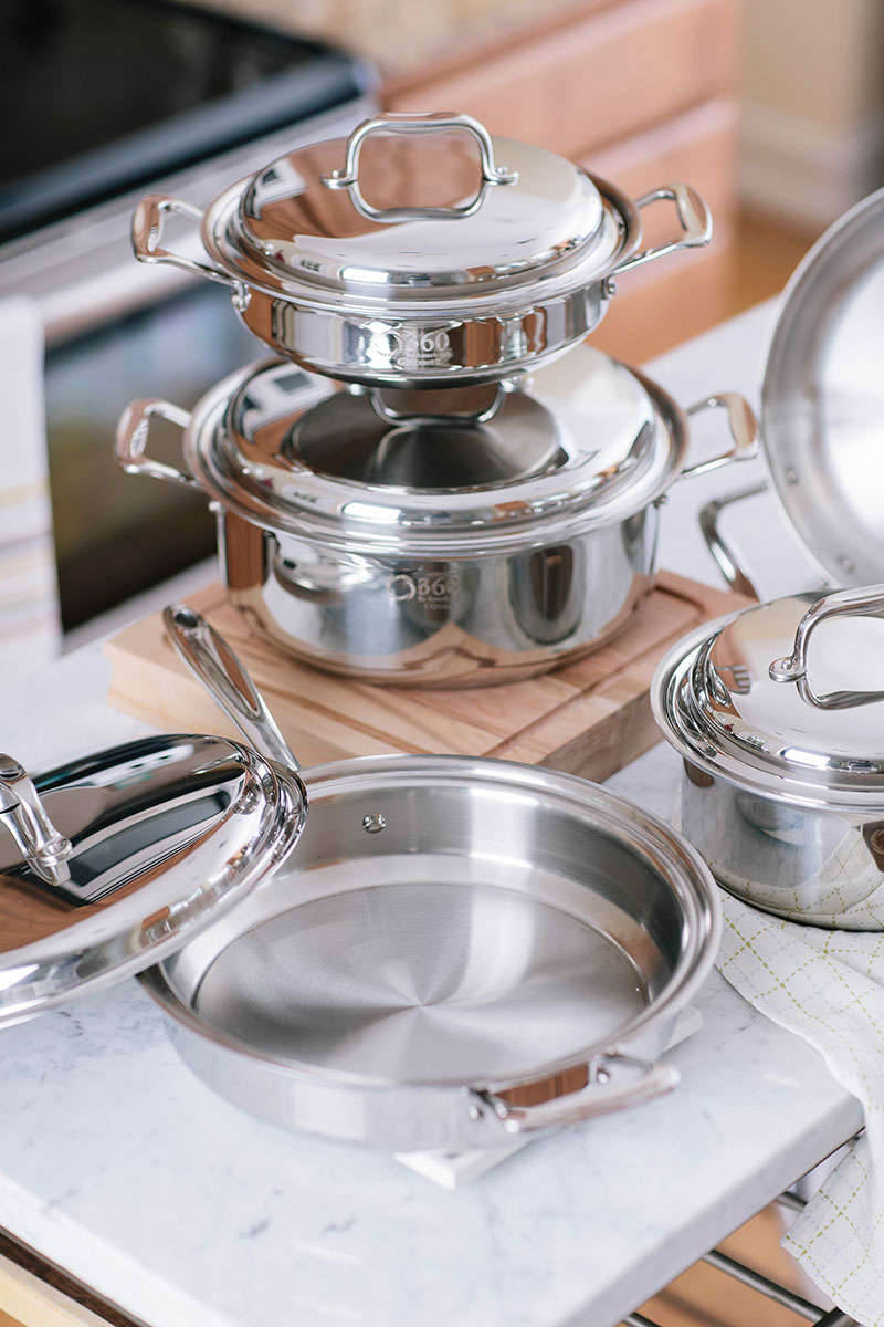 Waterless Cookware: Pots and Pans From 360 Cookware Require Less Oil